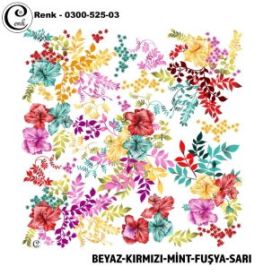 Cenk Desenli Oyalık Yazma - 0300-525
