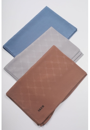 Aker Monogram Şal - Desen-02
