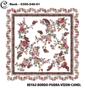 Cenk Desenli Oyalık Yazma - 0300-546