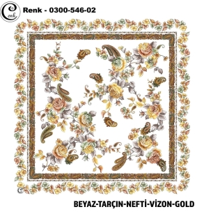 Cenk Desenli Oyalık Yazma - 0300-546