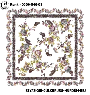 Cenk Desenli Oyalık Yazma - 0300-546