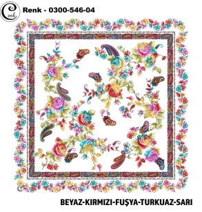 Cenk Desenli Oyalık Yazma - 0300-546