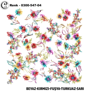 Cenk Desenli Oyalık Yazma - 0300-547