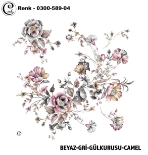Cenk Desenli Oyalık Yazma - 0300-589