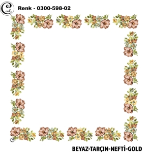 Cenk Desenli Oyalık Yazma - 0300-598