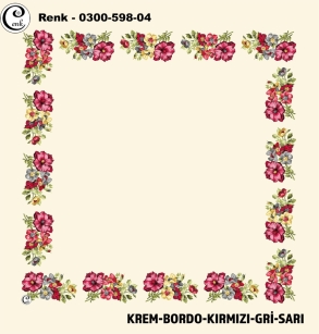 Cenk Desenli Oyalık Yazma - 0300-598