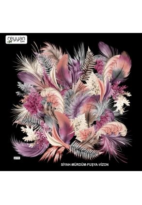 Reyyan İpek Desenli Oyalık Yazma - 15642