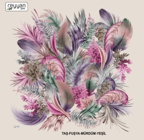 Reyyan İpek Desenli Oyalık Yazma - 15642