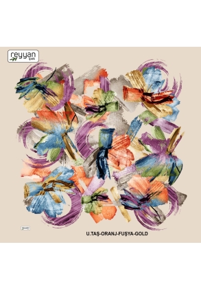 Reyyan İpek Desenli Oyalık Yazma - 15644