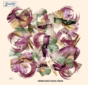 Reyyan İpek Desenli Oyalık Yazma - 15644