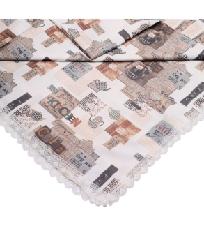 Baysem 200 X 300 cm. Güpürlü Dijital Raşel Sofra Bezi - Masa Örtüsü