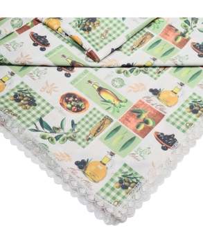 Baysem 200 X 300 cm. Güpürlü Dijital Raşel Sofra Bezi - Masa Örtüsü