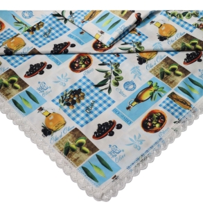 Baysem 200 X 300 cm. Güpürlü Dijital Raşel Sofra Bezi - Masa Örtüsü