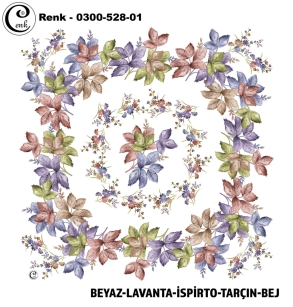 Cenk Desenli Oyalık Yazma - 0300-528