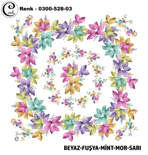 Cenk Desenli Oyalık Yazma - 0300-528