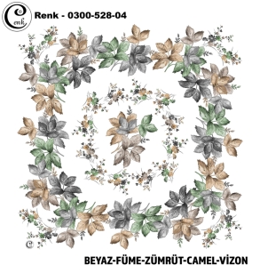 Cenk Desenli Oyalık Yazma - 0300-528