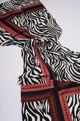 Levidor Desenli Medine İpeği Şal - Desen-04