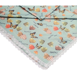 Baysem 150 x 300 cm. Güpürlü Dijital Raşel Sofra Bezi - Masa Örtüsü