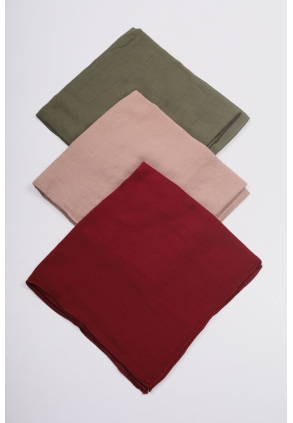 Scarfella Düz Renk Olay Eşarp - Desen-01