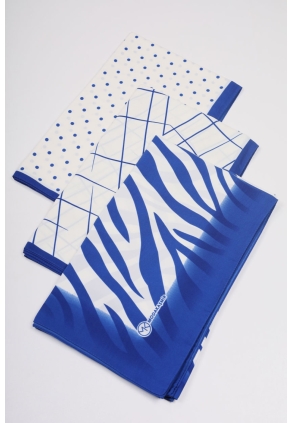 Moda Kaşmir Mavi Serisi Medine İpeği Şal - Desen-01