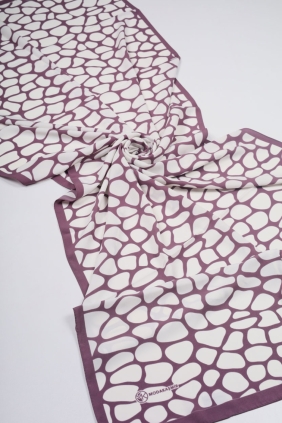 Moda Kaşmir Mor Serisi Medine İpeği Şal - Desen-01 