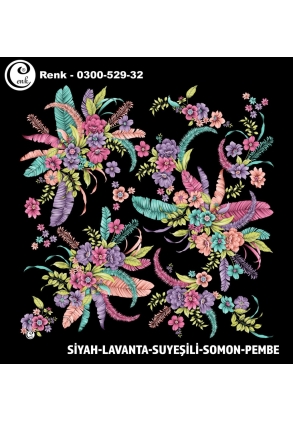 Cenk Desenli Oyalık Yazma - 0300-529