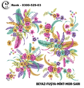 Cenk Desenli Oyalık Yazma - 0300-529