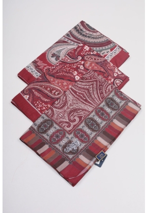 Levidor Bordo Serisi Desenli Sport Soft Şal - Desen-01