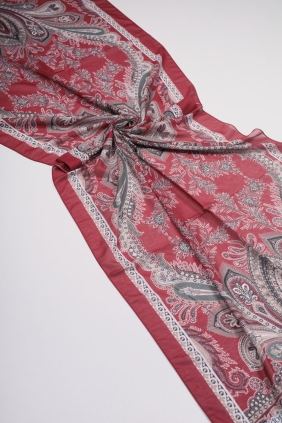 Levidor Bordo Serisi Desenli Sport Soft Şal - Desen-01