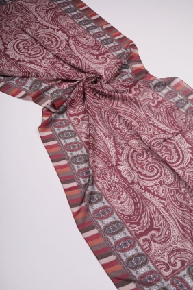 Levidor Bordo Serisi Desenli Sport Soft Şal - Desen-01