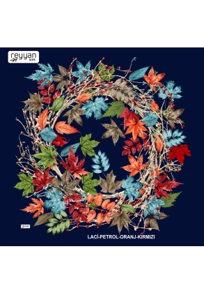 Reyyan İpek Desenli Oyalık Yazma - Desen-06