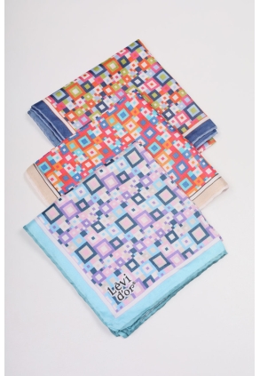 Levidor Desenli Kristal Eşarp - Desen-34