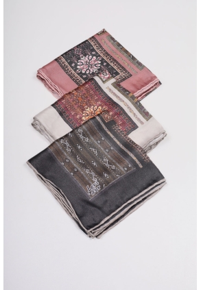 Levidor Desenli Kristal Eşarp - Desen-35