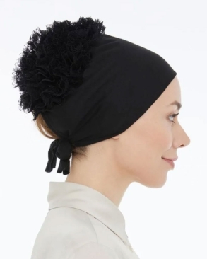 Scarfella Lüx Dikişsiz Fırfırlı Penye Bone