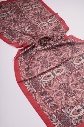 Scarfella Desenli Naturel Şal - Desen-55