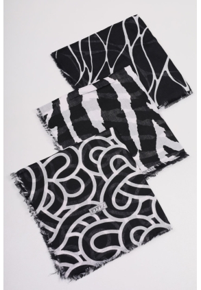 Eyfel Desenli Sökme Tülbent - Desen-04