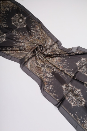 Levidor Desenli Hint İpeği Şal - Desen-01