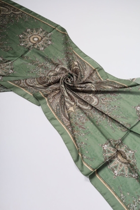 Levidor Desenli Hint İpeği Şal - Desen-01