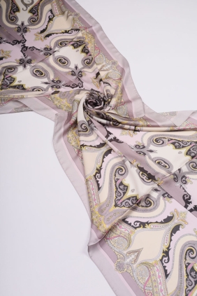 Levidor Desenli Hint İpeği Şal - Desen-02