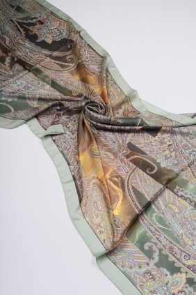 Levidor Desenli Hint İpeği Şal - Desen-03