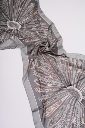 Levidor Desenli Hint İpeği Şal - Desen-04