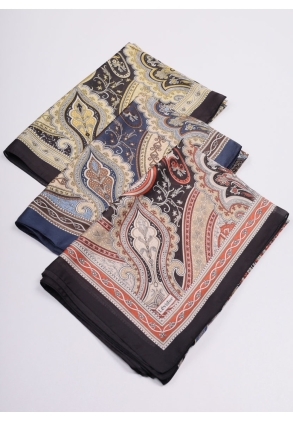 Levidor Desenli Hint İpeği Şal - Desen-06