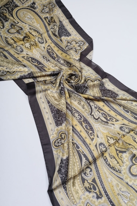 Levidor Desenli Hint İpeği Şal - Desen-06