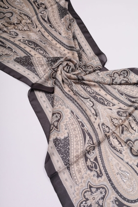 Levidor Desenli Hint İpeği Şal - Desen-06