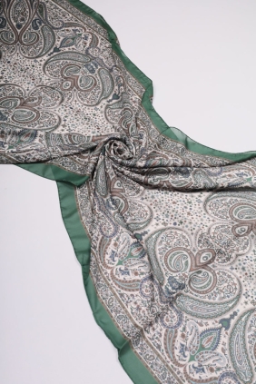 Levidor Desenli Hint İpeği Şal - Desen-07