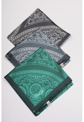 Hint İpek Desenli Vual Eşarp - Desen-01