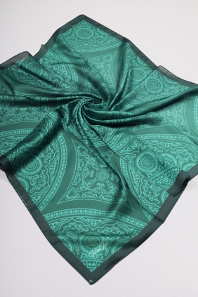 Hint İpek Desenli Vual Eşarp - Desen-01