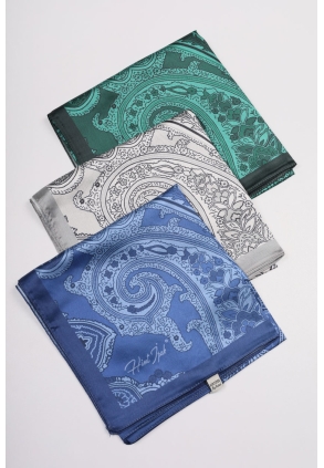 Hint İpek Desenli Vual Eşarp - Desen-02