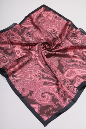 Hint İpek Desenli Vual Eşarp - Desen-02