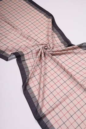 Scarfella Desenli Naturel Şal - Desen-59